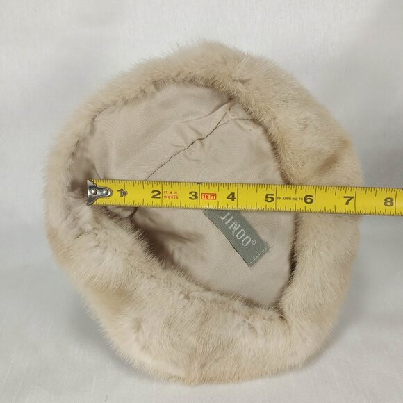 1960\'s Tourmaline Blond Mink Fur Hat by Jindo